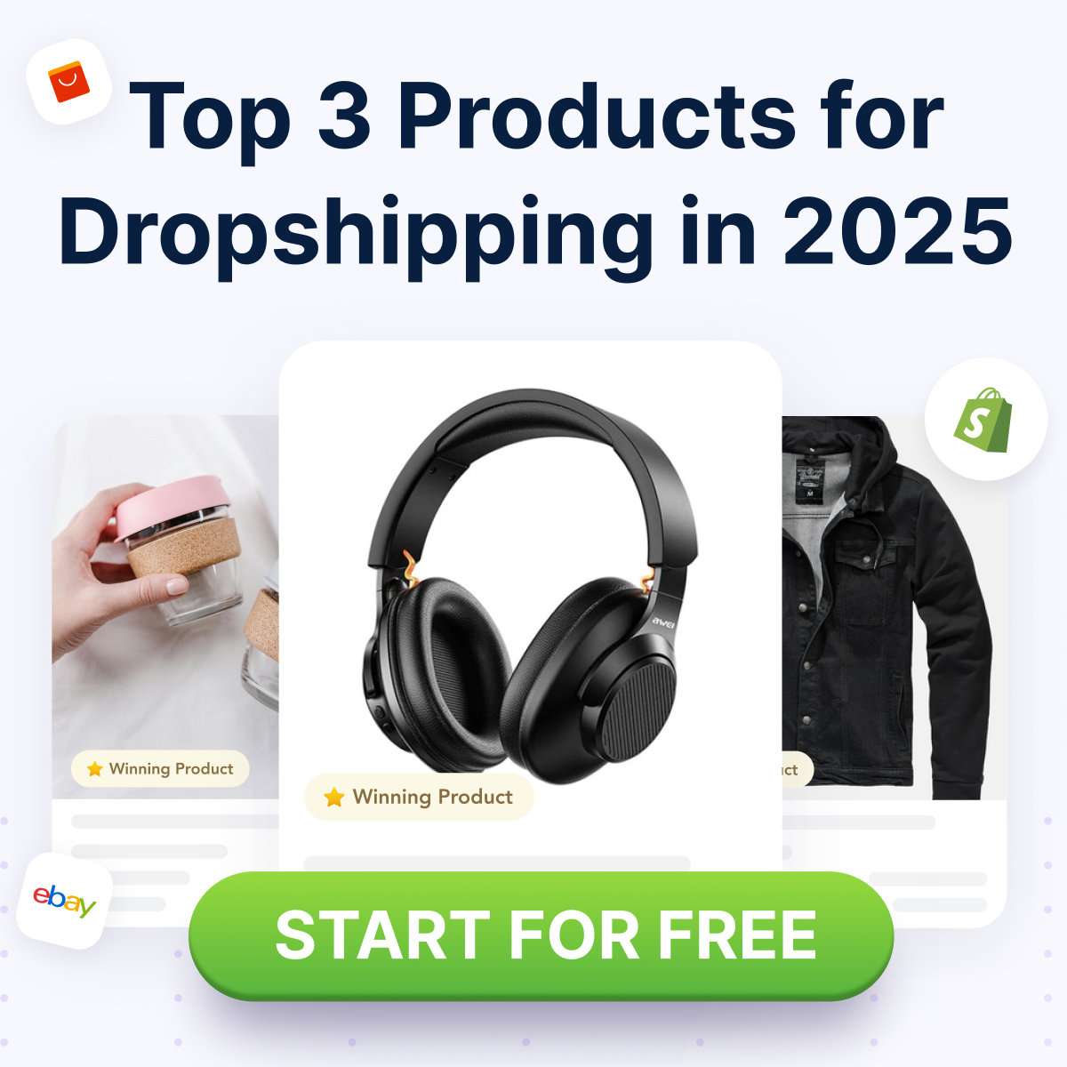 Top 3 productos para dropshipping: headphones, ropa y más disponibles en Spocket