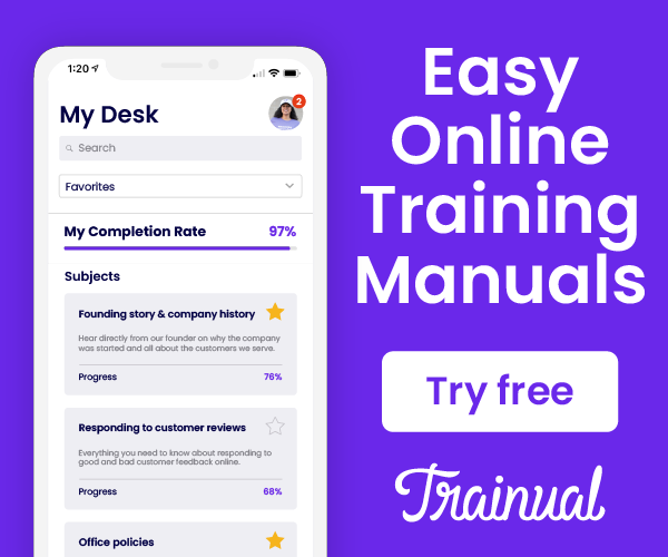 Trainual: Manuales de formación online fáciles. Try free.